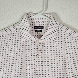 Van Heusen Mens Medium Shirt Traveler Slim Fit 4-Way Stretch 15-15.5 32/33